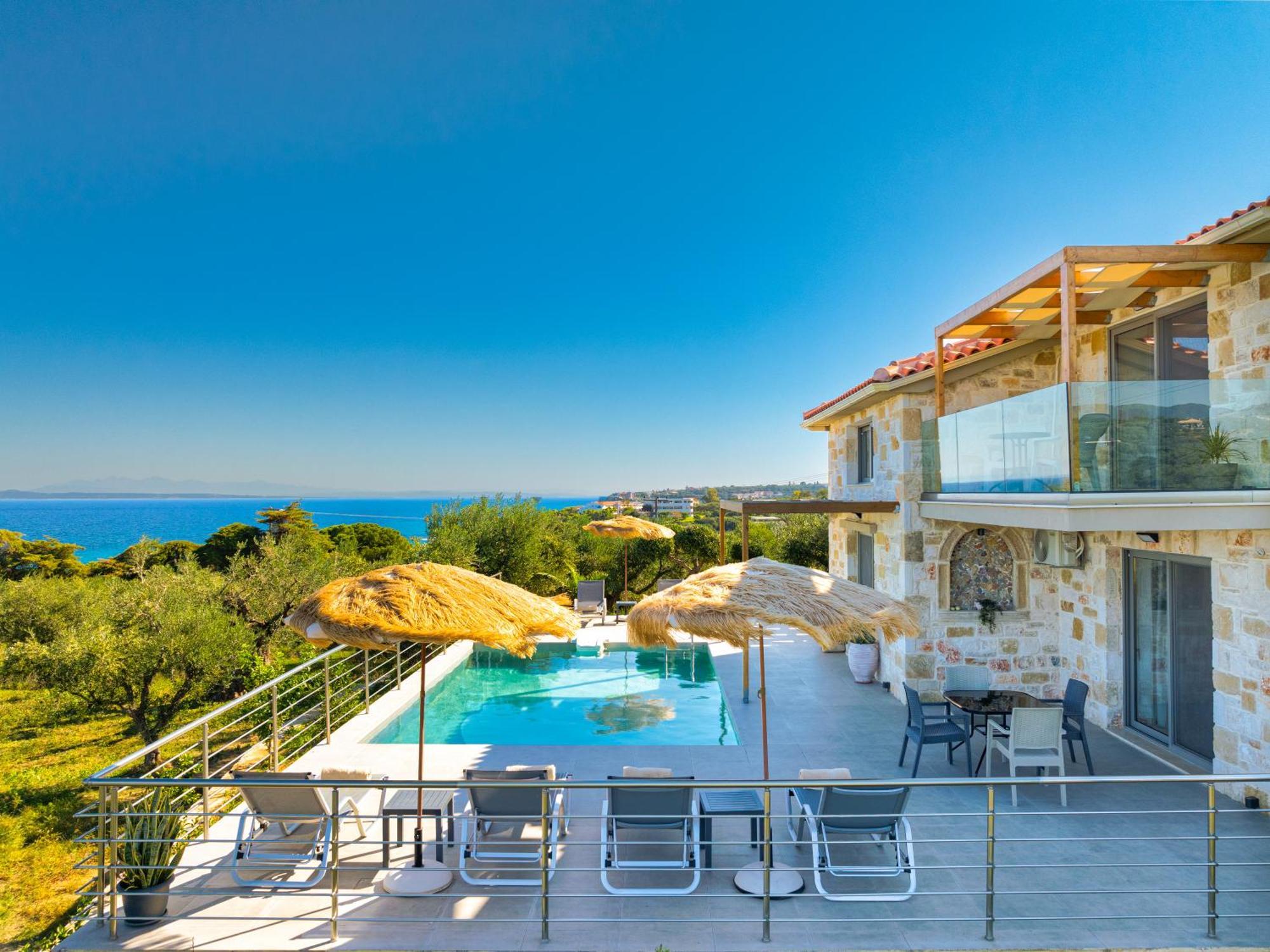 Villa Fellenza - Pool By The Sea With Stunning Sunriseview By Mana Gers Planos